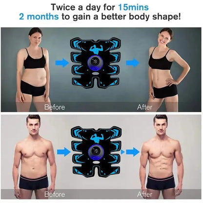 MuscleBoost 3 in 1   EMS Wireless Buttocks Hip Trainer Abdominal ABS Stimulator.